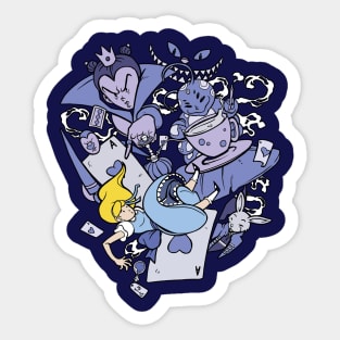 Alice and her Wonderland friends Sticker